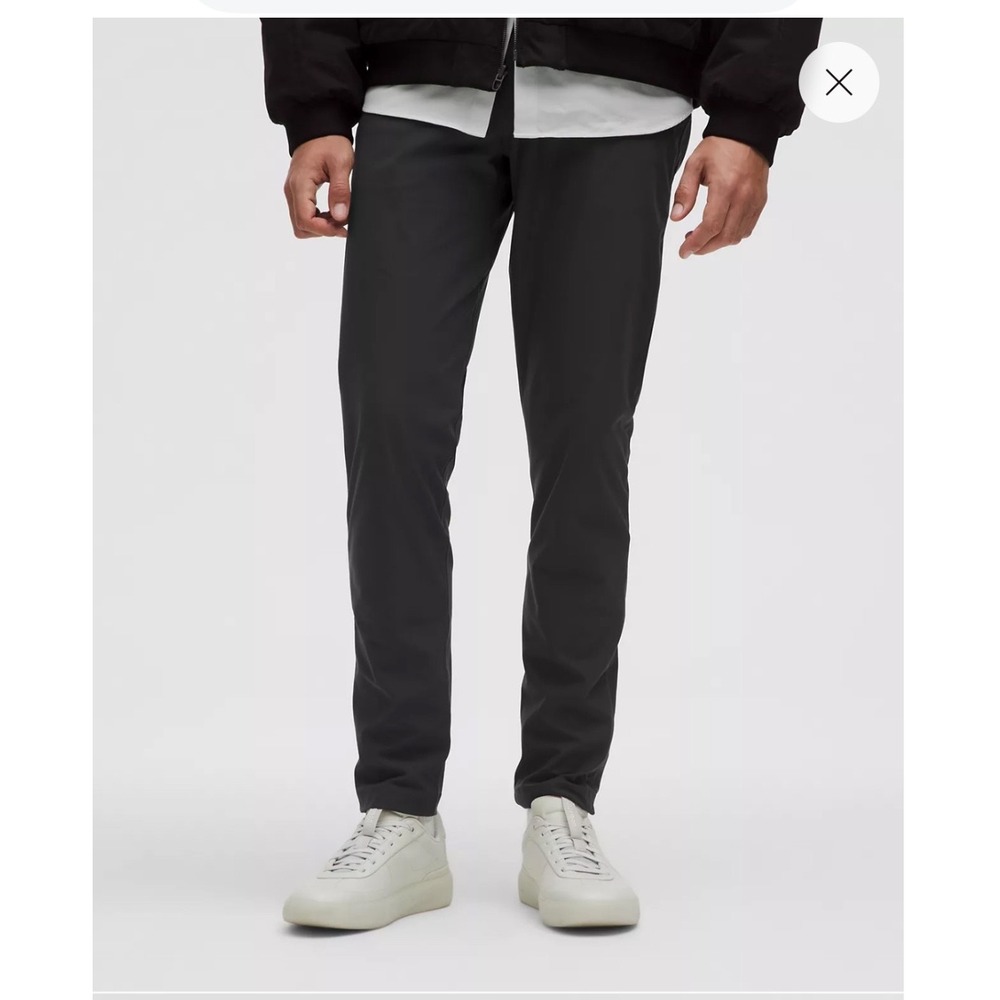 Lululemon ABC Slim-Fit 5 Pocket Pant 35x34 Warpstreme Obsidian Chino Golf Tech